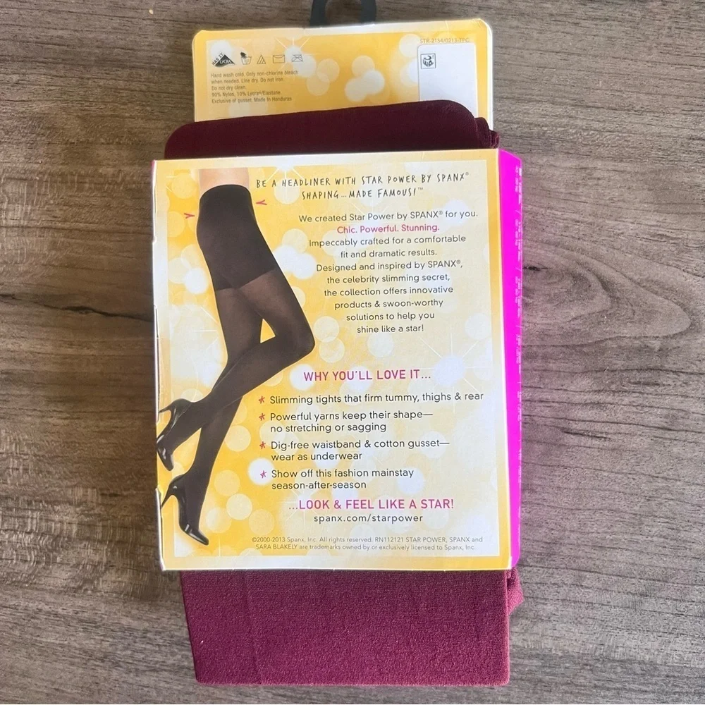 Star Power by SPANX Center Stage Shaping Tights Size A #H243015